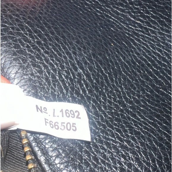 Coach F66505 Pebble Leather Double Corners Zip Wristlet Black - Picture 5 of 7